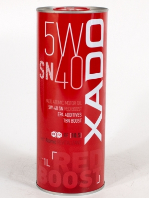 Моторное масло XADO Red Boost 5W-40 SN, 1л